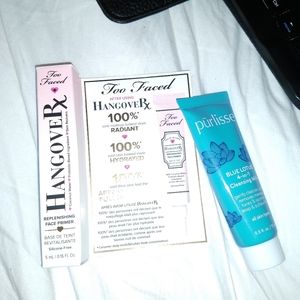 Too Faced Primer and Purlisse Cleaning Milk